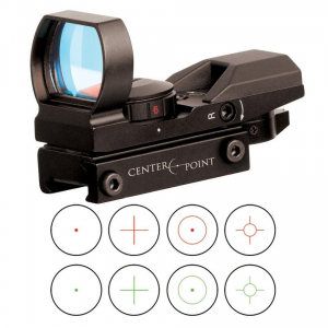 Crosman Center Point Red/Green Dot Sight - 1x32mm Multi-Reticle (40 combos) - Matte