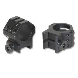 Weaver 6-Hole Aluminum Scope Rings - Matte - 1" High