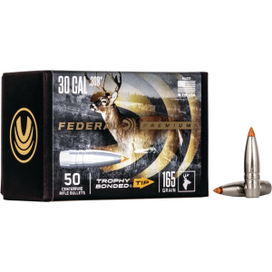 Federal FEDERAL .308 CALIBER 165GR TROPHY BONDED TIP CB BULLET 50RD - $48.49 at Natchez Shooting & Outdoors
