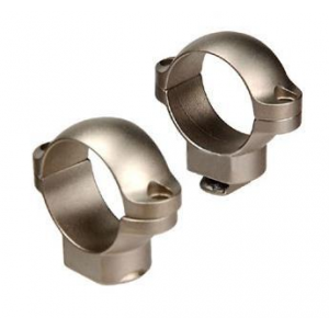 Leupold 2-Piece STD Windage Adjustable Steel Rings 1", Medium, Silver