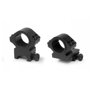 Konus 2-Piece Steel Riflescope Rings With Quick Release Lever 1" Low - Matte Black