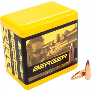 Berger Match Grade Target Bullets .22 cal .224" 52 gr FB TARGET 100/box
