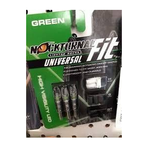 Nocturnal Universal Lighted Nocks Size Green