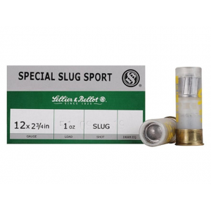 Sellier & Bellot Shotgun Ammunition 12 ga 2 3/4" 1 oz Slug 25/ct