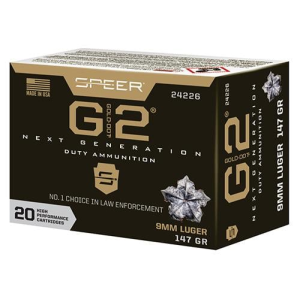 Speer Gold Dot Handgun Ammunition 9mm Luger 147gr G2 970 fps 20/ct