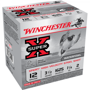 Winchester Xpert High-Velocity Steel Shotshells 12 ga 3-1/2" 1-1/4 o 1625 fpsz #2 25/ct
