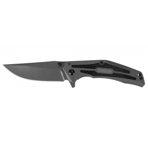 Kershaw Duojet A/O Frame Lock Knife Gray SS/Carbon Fiber (3.25" Gray)