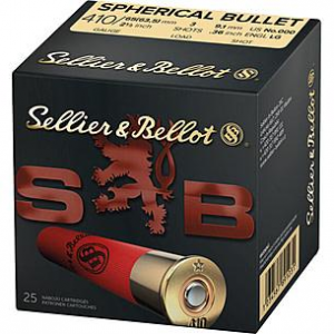 Sellier & Bellot Shotshells .410 ga 2-1/2" 3 plts #000 1247 fps 25/ct