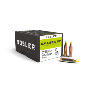 Nosler Ballistic Tip Hunting Bullets .270 cal .277" 140 gr SBT-BTIP 50/ct