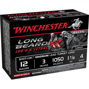 Winchester Long Beard XR Shotshells 12ga 3" #4 1-7/8oz 10/ct
