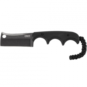 CRKT Minimalist Cleaver Blackout Fixed Knife 2 1/8" Blade Black