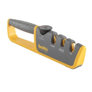 Smith's Adjustable Angle Pull-Thru Knife Sharpener for Straight Edge Knives - Coarse or Fine