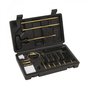 Allen Krome Modern Sporting Rifle Cleaning Kit, .22, .223, 30, & 308 Cal., 17-Pieces Black