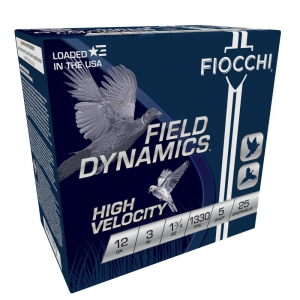 Fiocchi High-Velocity Hunting Load 12 ga 3" MAX 1 3/4 oz #5 1330 fps - 25/box