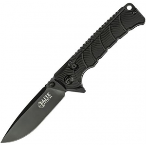 Master Cutlery Elite Tactical Backdraft Folding Knife 3 1/2" Blade Black