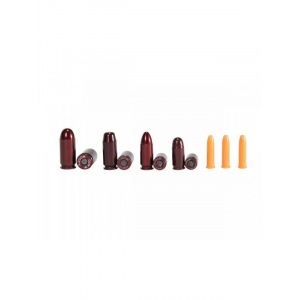 A-Zoom Metal Snap Caps Variety Pack NRA Instructor 3-.22LR, 2 each .380 9mm .40 .45