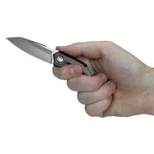 Kershaw Reverb Drop Point Steel Knife with PVD Coating - 6-1/10" Overall Length