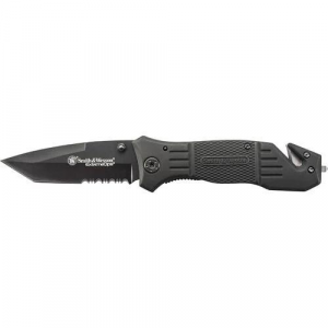 Smith & Wesson Extreme Ops Drop Point Folding Knife 3.3" Blade Black