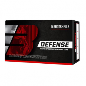 Barnes Defense Buckshot Shotshells 20ga 2-3/4" 17 plts 1140 fps #3 5/ct