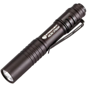 Streamlight MicroStream Alkaline Battery-Powered LED Pen Light -  White LED, Black
