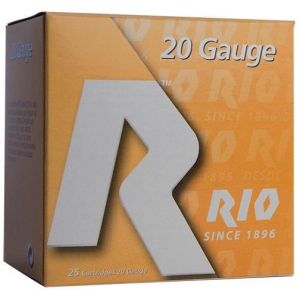Rio Small Game Load Shotshell 20 ga 3" MAX 1-1/4 oz #6 1250 fps 25/Box