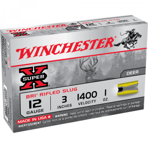 Winchester Super-X Slug Shotshells 12 ga 3" 1 oz 1400 fps Slug 5/ct