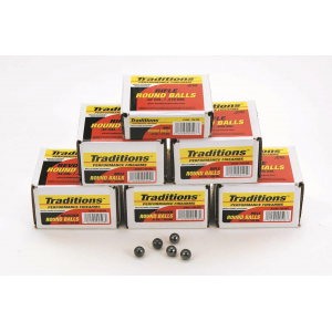 Traditions Muzzleloader Revolver Round Ball - Bulk Pack .44 cal .454" 140 gr  100/ct