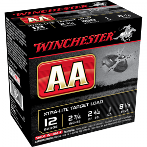 Winchester AA Target 12 ga 2 3/4"  1 oz #8.5 1150 fps - 25/ct