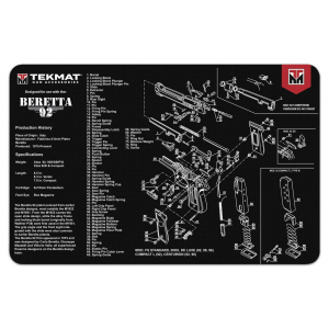 TekMat 11x17 Gun Cleaning Mat-Beretta 92