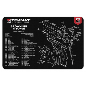 TekMat 11x17 Gun Cleaning Mat- Browning Hi Power