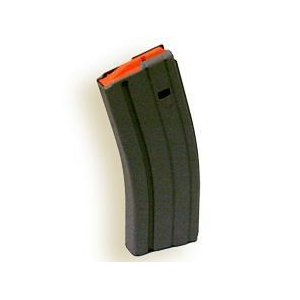 ASC AR Family Rifle Magazine Orange Follower .223 Remington Black Stainless Steel 30/rd