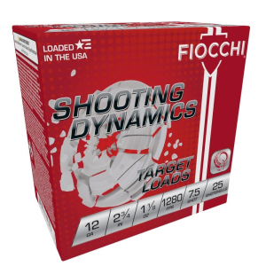 Fiocchi Fiocchi Shooting Dynamics Shotshells 12 ga 2-3/4" 1-1/8oz 1280 fps #7.5 25/ct - $10.49 at Natchez Shooting & Outdoors
