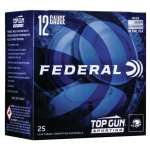Federal Top Gun Sporting Shotshells 12ga 2-3/4" 1 oz 1250 fps #8 25/ct