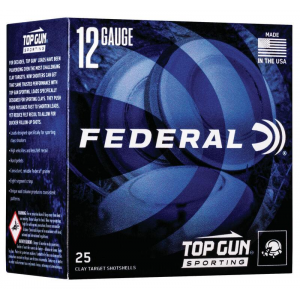 Federal Top Gun Sporting Shotshells 12 ga 2-3/4" 1oz 1300 fps #8 25/ct