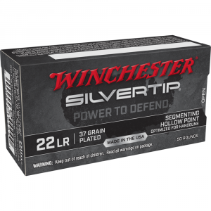 Winchester Silvertip Rimfire Ammunition .22 LR 37 gr. HP 1060 fps 50/ct