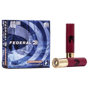 Federal Federal Power-Shok Rifled Slug .410 ga 2 1/2" MAX 1/4 oz Slug 1775 fps - 5/box - $7.49 at Natchez Shooting & Outdoors