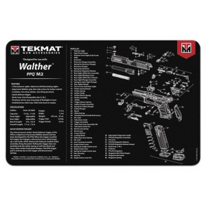 TekMat 11x17 Gun Cleaning Mat- Walther PPQ Mod2