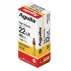 Aguila Super Extra Rimfire Ammunition .22 LR 40 gr. CPSP 1255 fps 50/ct