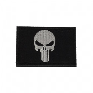 GSM Punisher Patch with Adhesive - Black