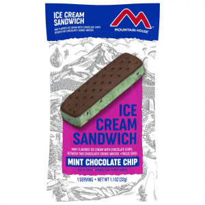 Mountain House Mint Chocolate Chip Ice Cream Sandwich 1.1 oz 1 Serving
