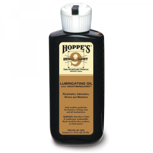 Hoppe's Bench Rest 9 Lubricating Oil with Weatherguard - 2-1/4 oz Squeeze Bottle