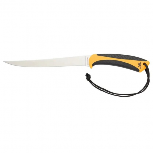 Browning White Water Fillet Knife 7 1/4" Fixed Blade Yellow