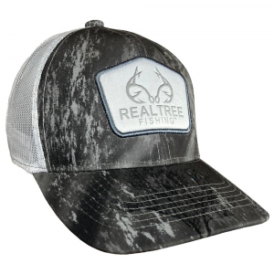 Outdoor Cap Realtree Fishing Grey/White Mesh Back w/Woven Realtree label