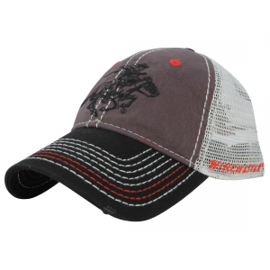 Outdoor Cap Grey/Black Mesh Back w/Winchester Logo Flat Stitched