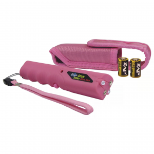 Personal Security ZAP Stick Stun Gun with Light & Case - 800,000 Volt Pink
