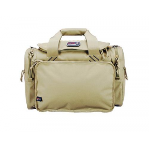 G-Outdoors Large Range Bag with Lift Ports & 4 Ammo Dump Cups-Tan