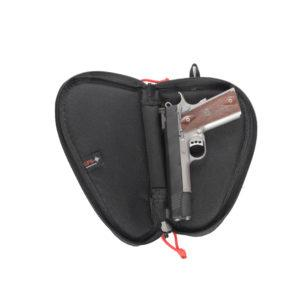 G-Outdoors Contoured Pistol Case w/Locking Zipper for 3" or less Barrels-Black