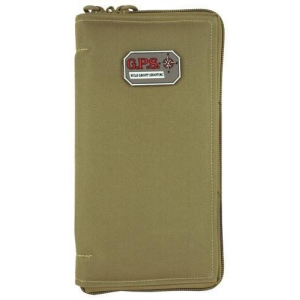 G-Outdoors Large Pistol Sleeve with Locking Zipper - Tan