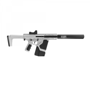 Crosman Full Auto ST1 Air Rifle CO2 Powered BB White/Black with Red Dot
