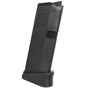 Glock Factory Handgun Magazine Black for Glock Model 43 with Extension 9mm Luger 6/rd Bulk